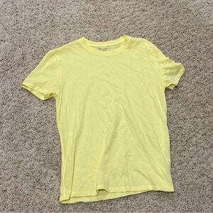 Athleta Light Yellow Short Sleeve Tee